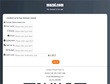 Tablet Screenshot of mazai.com